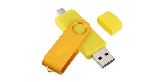 Deux voies lecteur flash USB