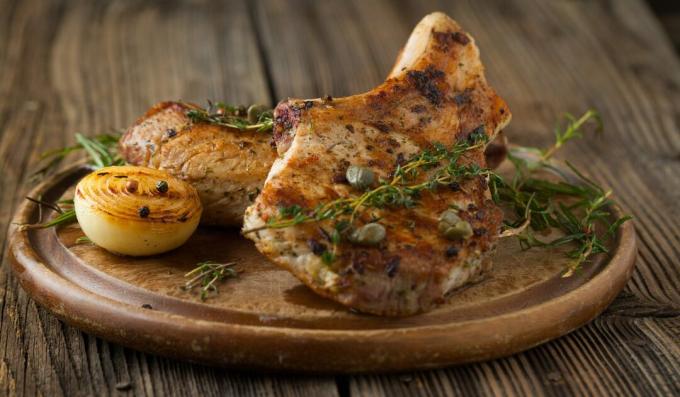 Steak de porc à la moutarde et au paprika