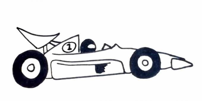 Comment dessiner une voiture de course