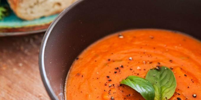 Les meilleures recettes au basilic: soupe de tomate au basilic