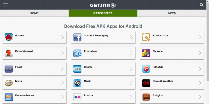 Où télécharger des applications Android: GetJar
