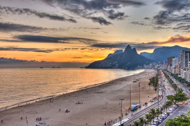 Coucher de soleil à Rio de Janeiro