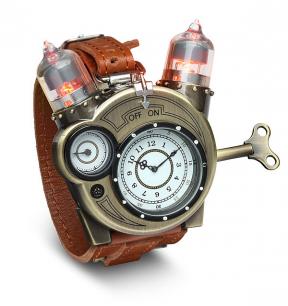 Tesla Watch - montre-bracelet de style impressionnant "steampunk"