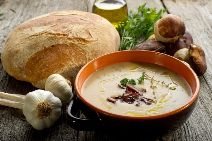 Recettes aux champignons: soupe aux champignons