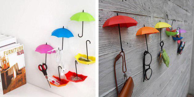Crochets en forme de parapluies