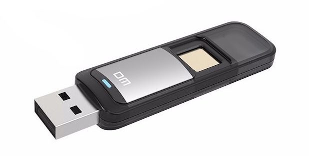 lecteur flash USB avec lecteur d'empreintes digitales