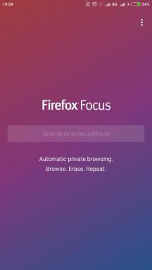 Firefox Focus - navigateur mobile paranoïaque et économique