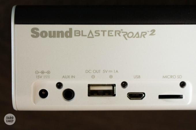 Creative Sound Blaster Roar 2: Connecteurs