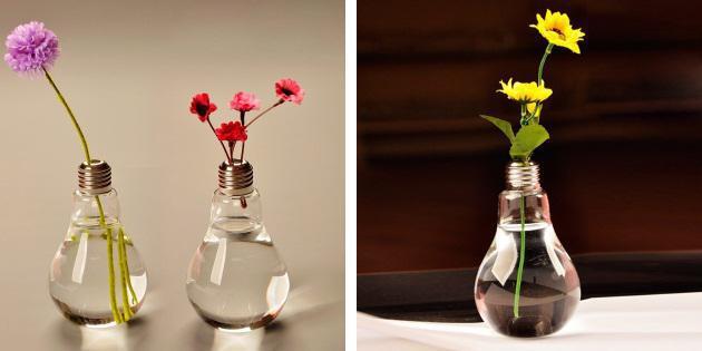 Vase sous la forme d'ampoules