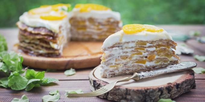 Pancake PP-cake à la crème de caillé de fromage