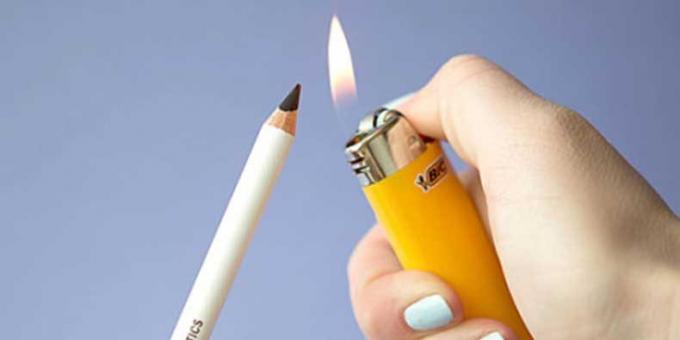 Secrets de beauté: chauffage au crayon