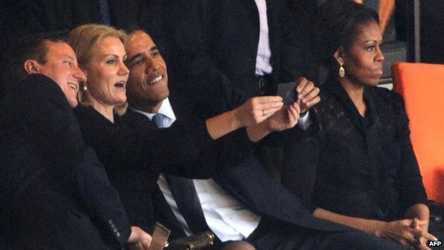 Selfie Obama, Helle Thorning-Schmidt et David Cameron