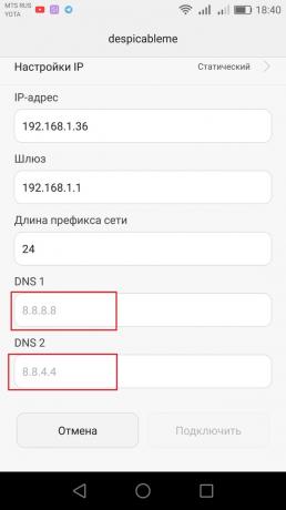 Comment configurer serveur DNS sur Android
