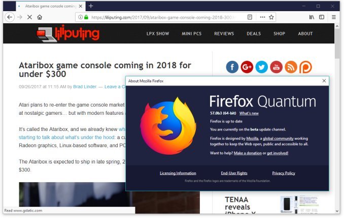 Quantum Firefox