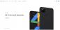 Pixel 4A affiché accidentellement sur le site Google