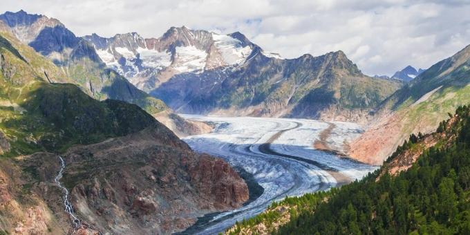 Où aller en Europe: Glacier d'Aletsch, Suisse