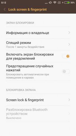 Xiaomi redmi 3 s: l'écran de verrouillage