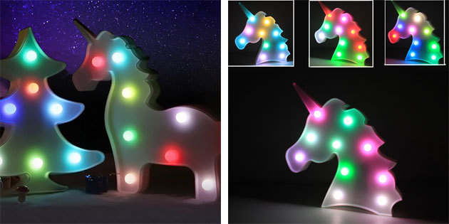 une lampe licorne