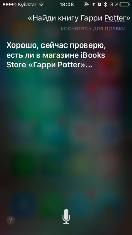 commande Siri: recherche de livres