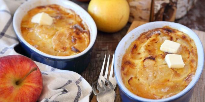 Clafoutis aux pommes et à la cannelle