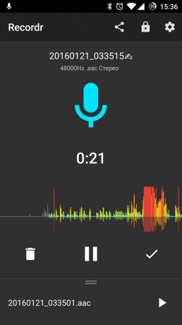 enregistreur vocal de haute qualité pour Android