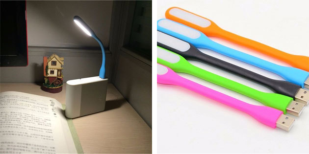 USB-lampe sur une tige flexible