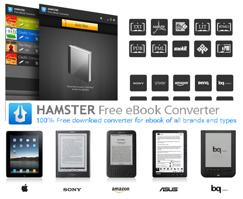 Hamster Free Book Converter: convertir le texte en tout format