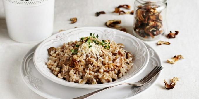 Perlotto aux champignons sauvages