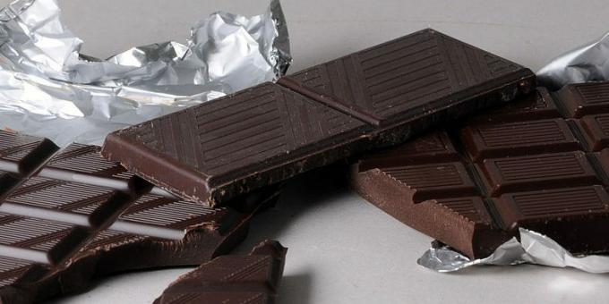 Quels aliments contiennent du magnésium: chocolat noir
