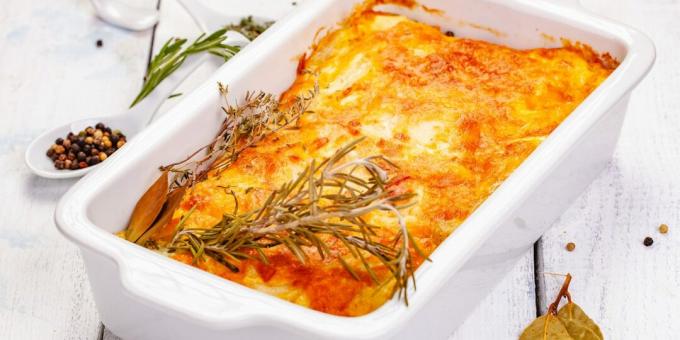 Gratin de pommes de terre aux betteraves