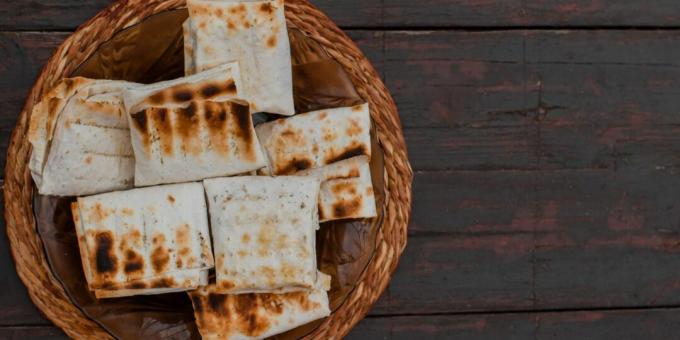Idée pique-nique: Enveloppes Lavash au fromage