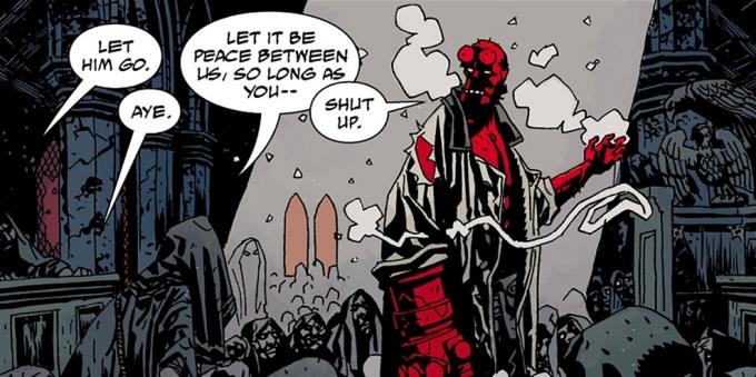 Hellboy: Hellboy Que peut et ce qu'il a avec sa main