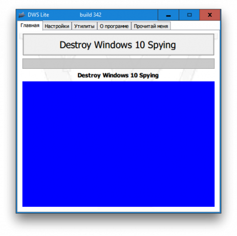 Destroy principal de Windows 10 Espionner