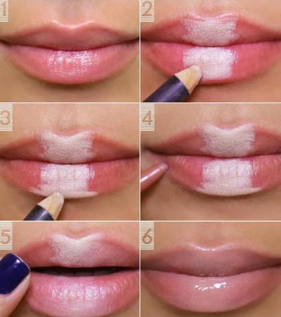 Comment rendre les lèvres bouffis crayon blanc