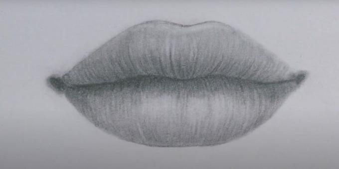 Dessiner des lèvres avec un simple crayon