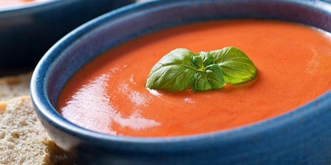 Recettes de soupes à la crème: la soupe à la crème de tomate