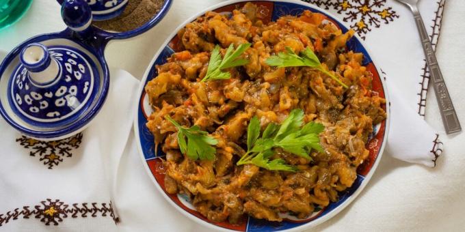 Zaaluk - Salade d'aubergines marocaines