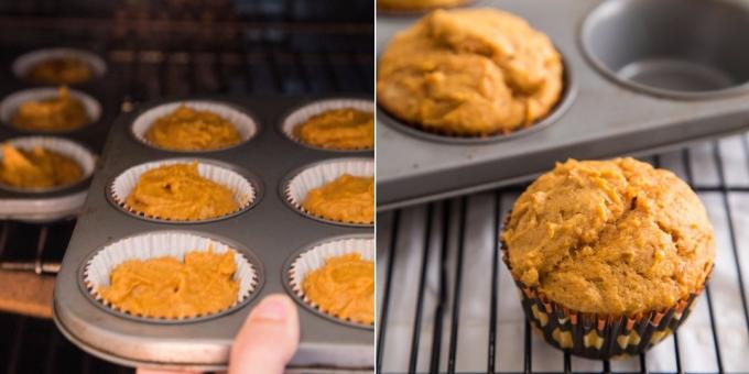 muffins citrouille: le plat fini