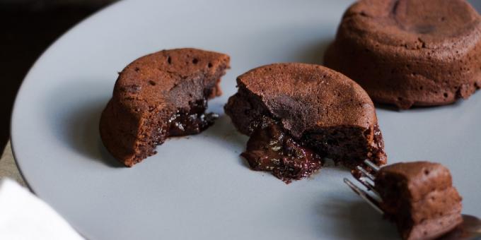 Fondant au chocolat aux cinq ingrédients