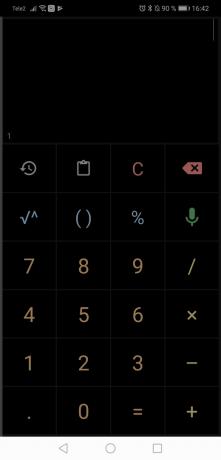 Calculatrice pour Android: Dark theme