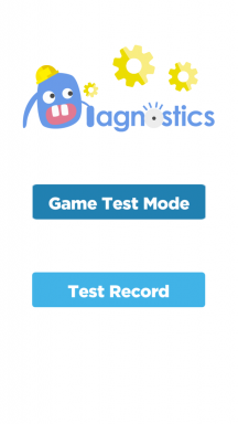 Jeu de diagnostic va tester le smartphone avec des jeux