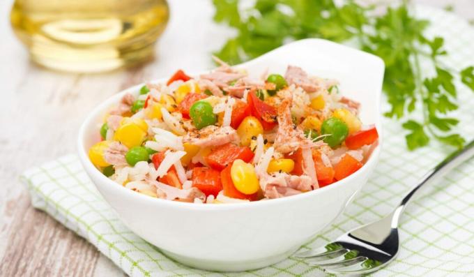 Salade de thon et riz