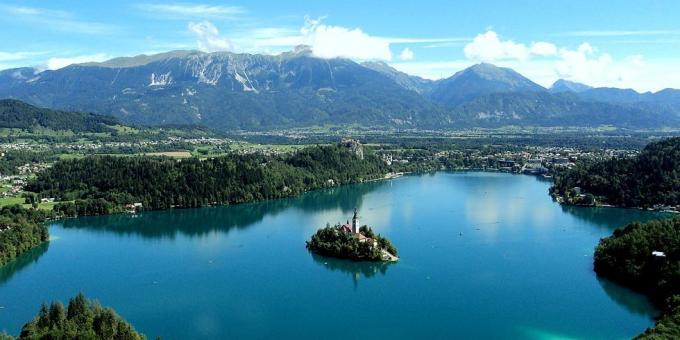 Où aller en Europe: le lac de Bled, Slovénie