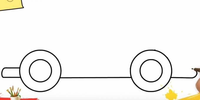 Comment dessiner un camion: finir le bas