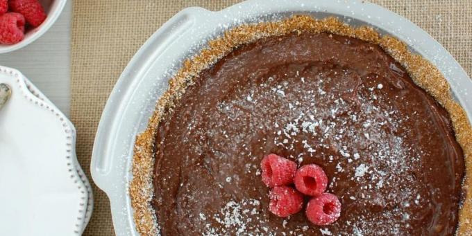 recette de cake aux framboises: Cake avec pudding au chocolat-framboise