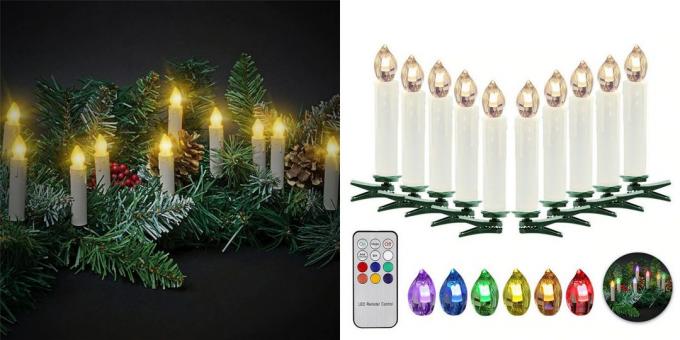 Décorations de Noël avec AliExpress: bougies LED