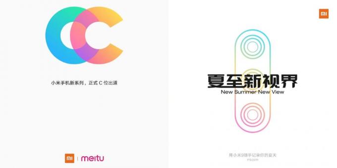 course Xiaomi et Meitu CC - nouvelle marque de la jeunesse pour les smartphones