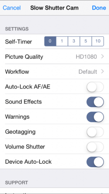 Slow Shutter fait de belles images sur l'iPhone en utilisant une vitesse d'obturation lente