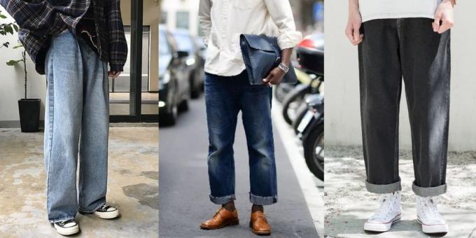 des jeans larges droites pour les hommes - 2019-2020