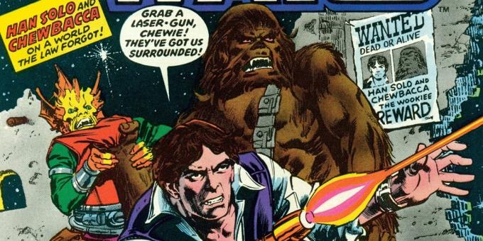 George Lucas: a lancé une série de la bande dessinée Marvel, et le marché est entré dans un script littéraire avant la sortie du film, adapté d'un livre